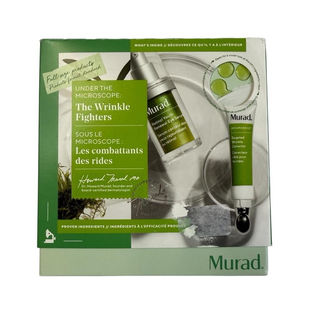 Murad Under The Microscope: The Wrinkle Fighters Set - Retinol Eye & Corrector